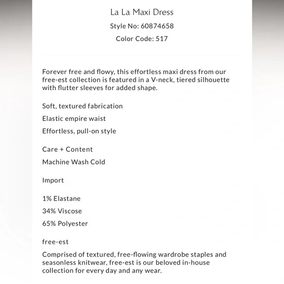 Free People La La Maxi Dress, size small in frost lavender - Picture 8 of 8